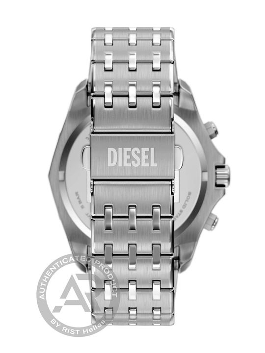 Diesel Ρολόι Μπαταρίας με Μεταλλικό Μπρασελέ