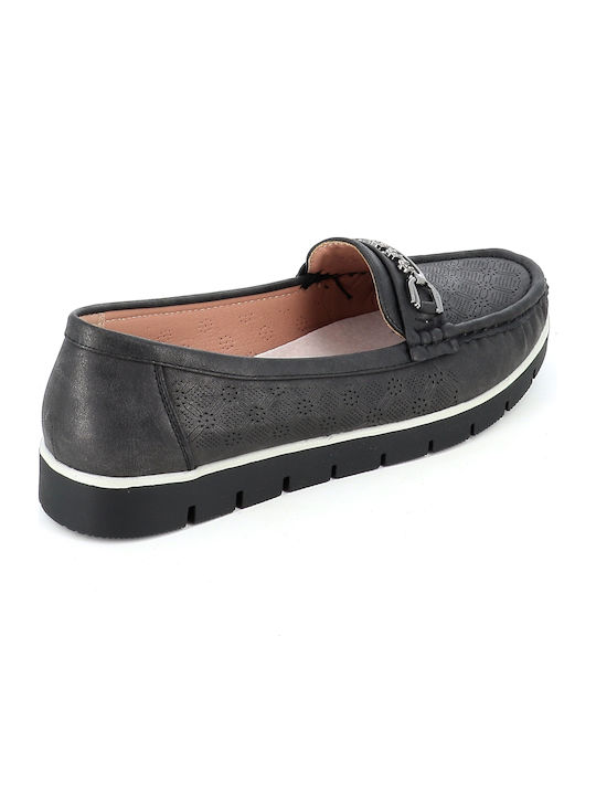 Women's Moccasins in Black Colour 06/10292_MAVRO