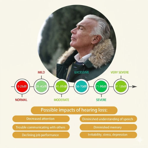 Digital CIC Hearing Aid for Right Ear J25-LR