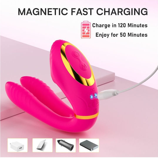 Ophelia's Dream Vibrator Pentru Cupluri Cu Control De La Distanță Roz