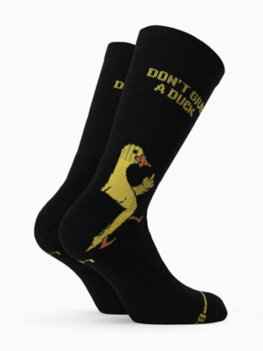 Bee. Unusual. Don't Give A Duck Socks Black
