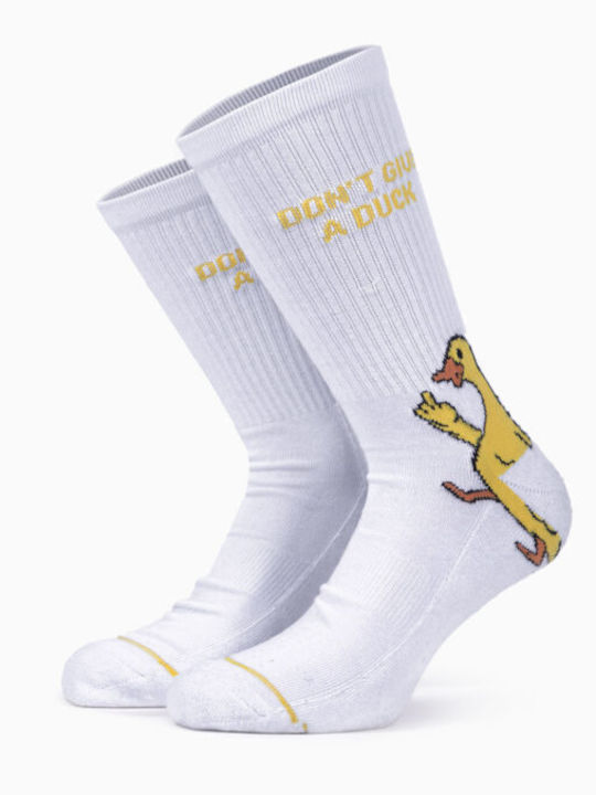 Bee. Unusual. Don’t Give A Duck Socken Weiß
