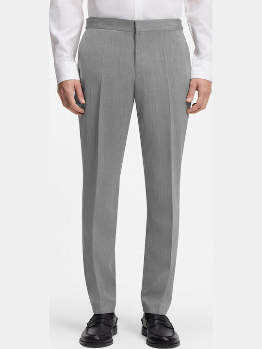 Henry Winter Men's Suit with Vest with Slim Fit Gray