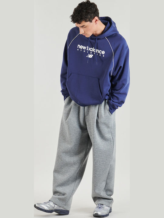 Herren Sweatshirt mit Kapuze Blau