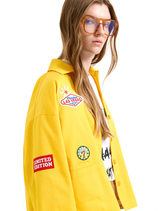 Damenjacke Für Winter Gelb