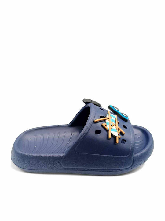 Kids' Flip Flops Slides Navy Blue