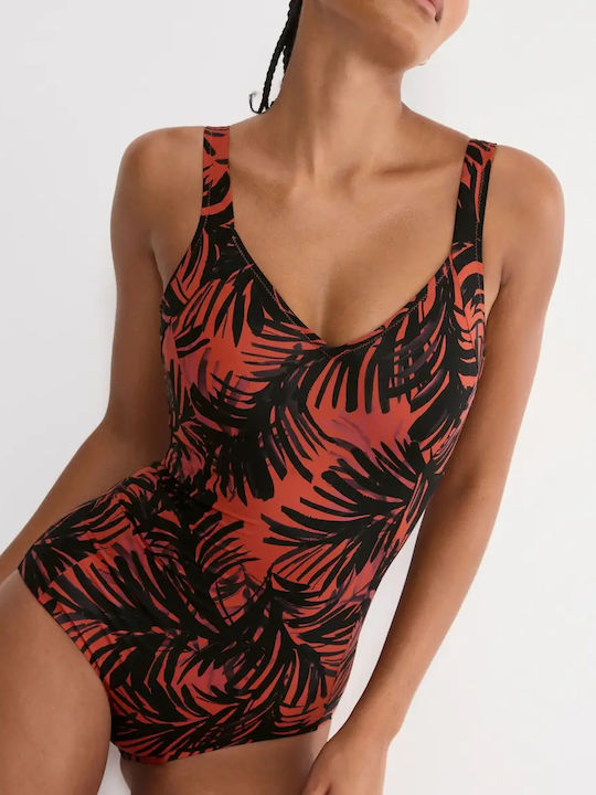 Summer Ολόσωμο Μαγιό Floral Μαύρο