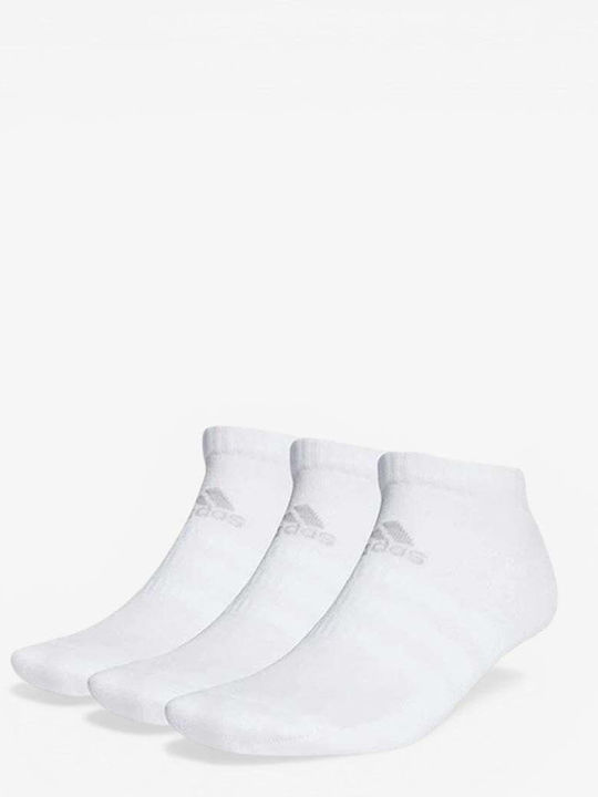 adidas Cushioned Low-cut Αθλητικές Κάλτσες Λευκές 3 Ζεύγη