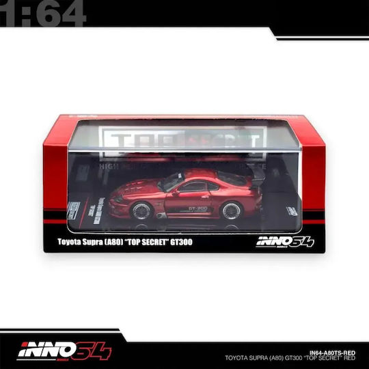 Model Mașină Toyota Supra A80 Top Secret Roșu Scara 1:64 Inno64