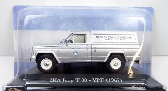 Model Mașină Ika Jeep T80 Vehicul Service 1967 Argintiu 1:43 Altaya