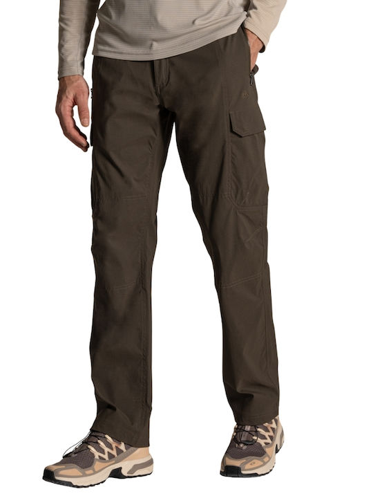Craghoppers Men's Long Hiking Trousers Brown