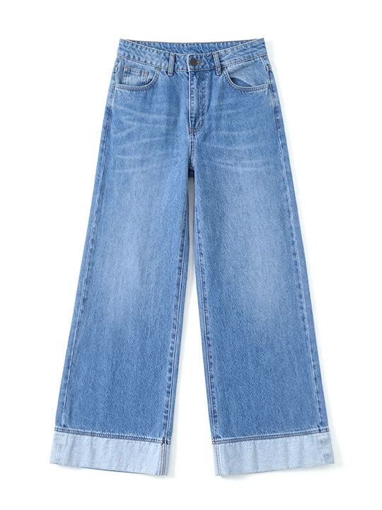 High Rise Women's Jean Pants in Loose Fit