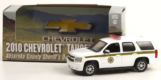 Model Mașină Chevrolet Tahoe Al Secției Șerifului Județului Absaroka 2010 Scara 1:43 Greenlight
