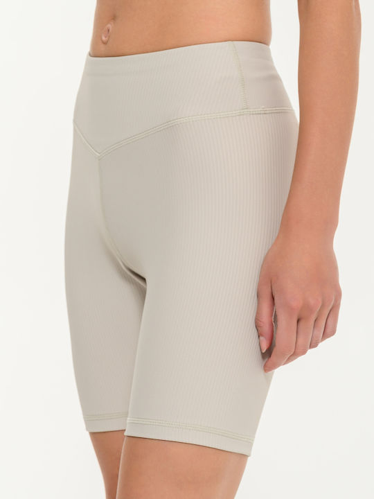 Training Women's Bike Leggings Beige
