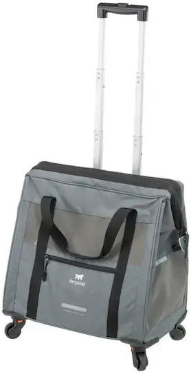 Ferplast Waterproof Trolley for Carrying Dog / Cat up to 15kg Black L48xW46xH26cm