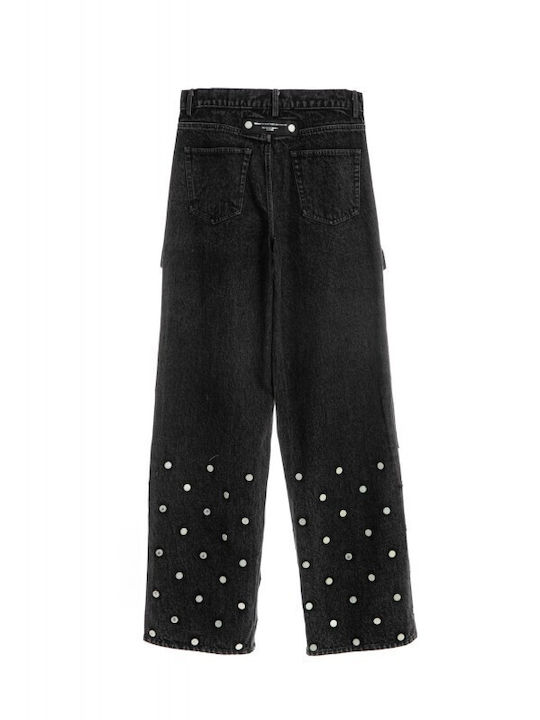Men's Cargo Jeans Pants Gray