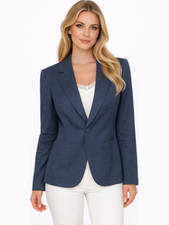 Morena Spain Women's Blue Blazer SS-J172686-26JA-BLE