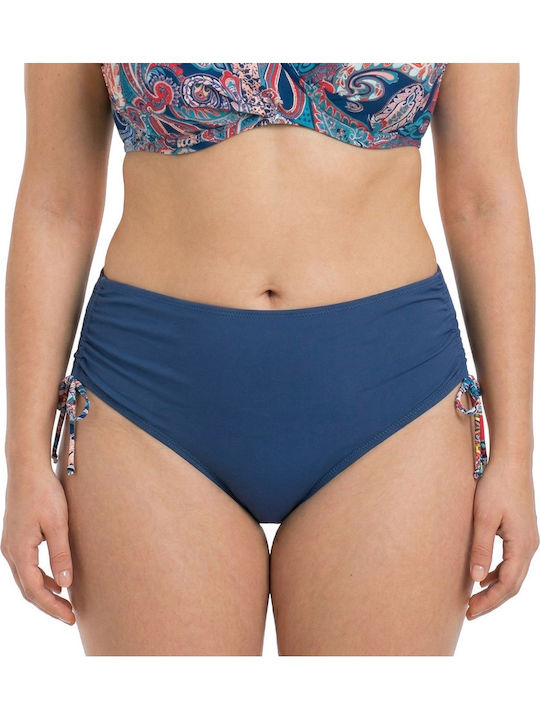 Plus Size Women's Swimsuit Bikini Underwire Flexfit Cups Blue Raf