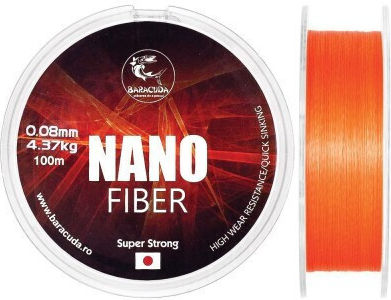 Fir Textil Multifilament Baracuda Nano Fiber 100 M Orange