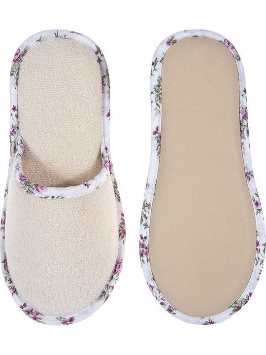 Terry Winter Women's White Slippers