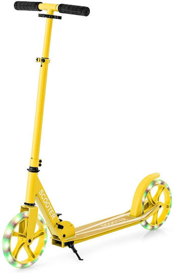Costway Kids Scooter Foldable 2-Wheel Yellow
