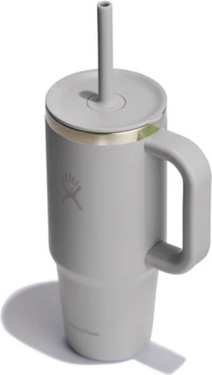Hydro Flask Handled Tumbler Thermos 710ml Thermos All Around Travel Tumbler Birch with Straw and Handle