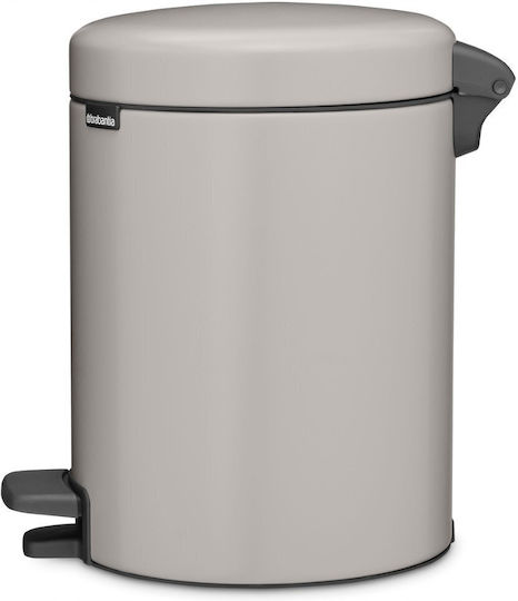 Brabantia Newicon Πλαστικό Καλαθάκι Μπάνιου 5lt Γκρι