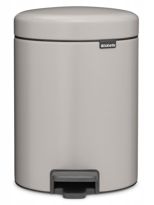 Brabantia Newicon Coș De Gunoi Din Plastic Pentru Baie 5lt Gri