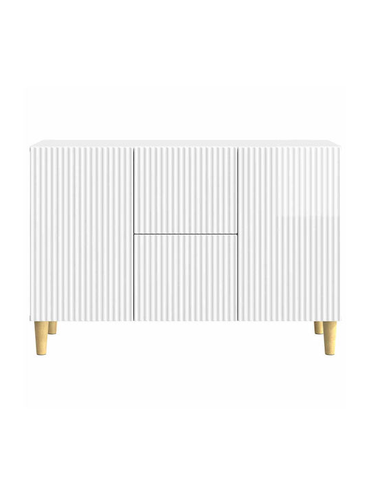 Holzsideboard mit Schubladen Weiß 89x34.5x60cm