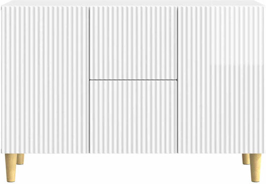 Bufet Din Lemn cu Sertare Alb 89x34.5x60cm