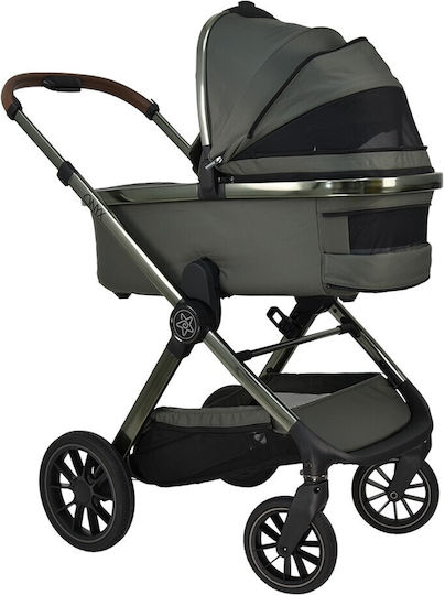 Bebe Stars Onyx Ρυθμιζόμενο Καρότσι 2 σε 1 Kατάλληλο για Nεογέννητο Dusty Olive