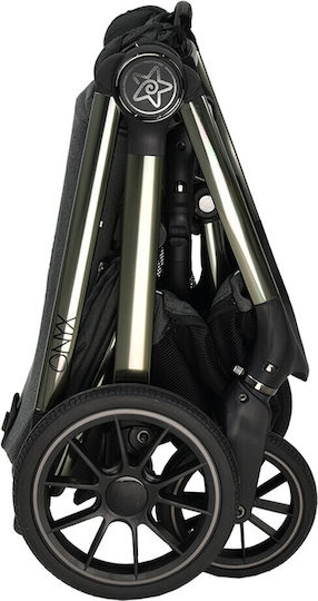 Bebe Stars Onyx Ρυθμιζόμενο Καρότσι 2 σε 1 Kατάλληλο για Nεογέννητο Dusty Olive