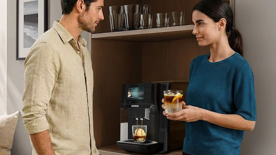 Siemens Eq.700 Automatic Espresso Coffee Machine 1500W Pressure 19bar for Cappuccino with Grinder Grey 2121770