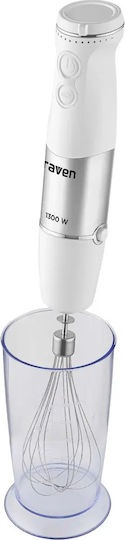 Raven Handmixer mit Inox-Stab 1300W Grau