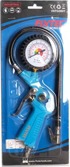 Tire Inflator Gun Pressure Gauge Fixtec Ffatg0001-eu 115 Psi 1/4"
