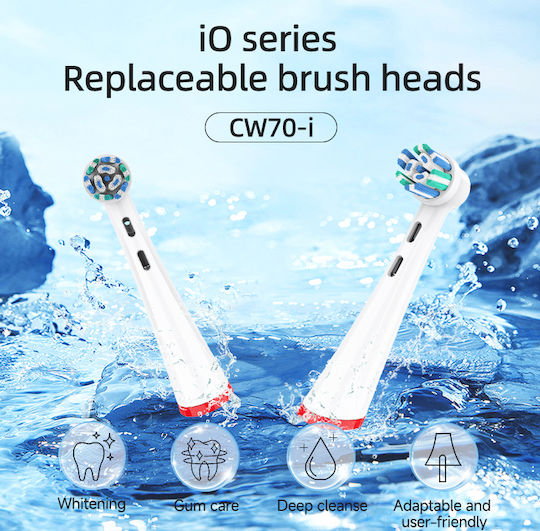 Replacement Heads Compatible with Oral B iO 3 4 5 6 7 8 9 10 Series Compatible Spare Parts for IO 2pcs