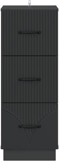 Comodă de Depozitare din Lemn cu 3 Sertare M33xL34.5xÎ87cm