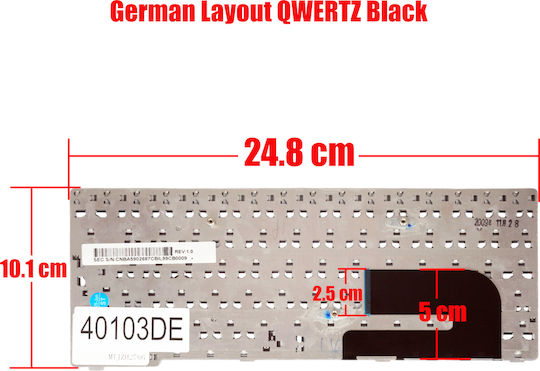 German Laptop Keyboard Samsung Nb30 Nb20 N148 N150 N143 N145 Ba59-02687c V113760as1 Ba59-02709h V113760bk Cnba5902766 Cnba5902768 De Black Code 40103de