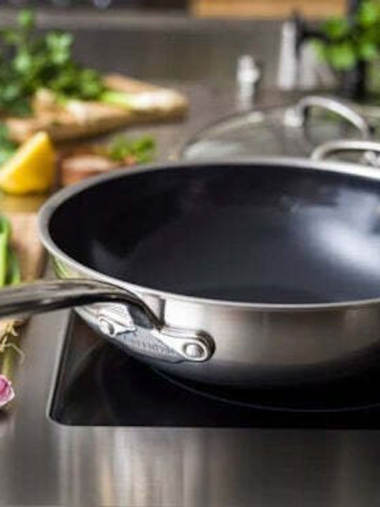 Green Pan Wok din Oțel Inoxidabil 30cm