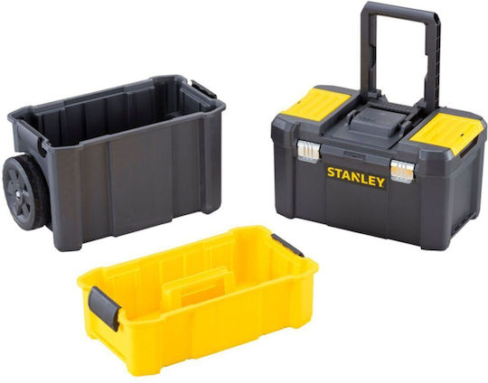 Stanley Essential Stst1-81320 Caz De Unelte Cu Roți Set 2 Bucăți 10 Compartimente