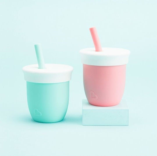 Munchkin Children's Cup C' Est Silicone Pink 118ml for 6m+