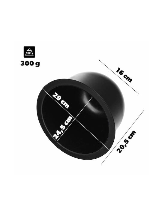 Insert Pot Flower Stands Loft Round Black 29 Cm