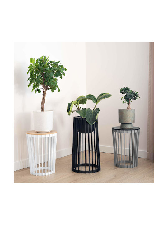 Standing Flower Stand Loft Double-sided Black 39.5 Cm + 2x Insert
