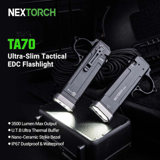Nextorch LED Taschenlampe IP67 Mit Maximaler Helligkeit 3500lm