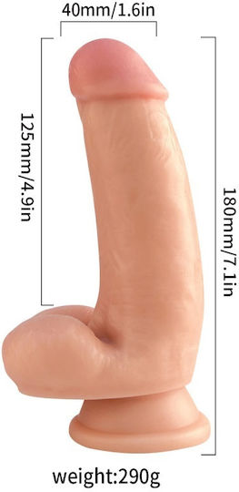 Ophelia's Dream Realistisches Dildo mit Hoden und Saugnapf Flesh