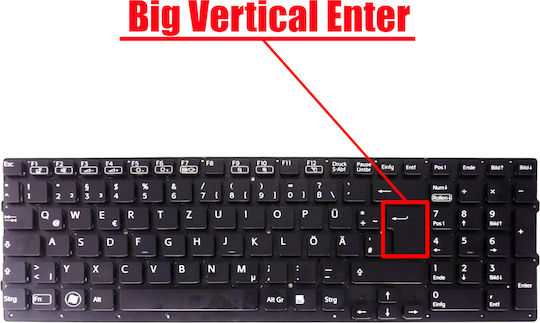 Deutsche Tastatur Für Laptop German Laptop Keyboard Sony Vaio Vpc-f2 F22 F23 F24 Vpc-f217 Vpc-f219 Vpc-f21 148952911 148952731 148952741 148952821 148952841 De Nο Frame Black Κωδ.40158denofr