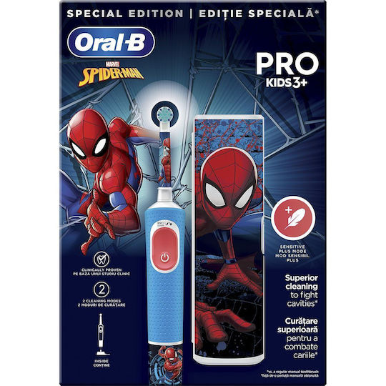 Oral-B Spiderman Spiderman Children's Electric Toothbrush for 3+ Years