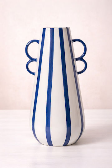 Kaemingk Βάζο Πορσελάνης Μπλε 11x9xΥ22cm