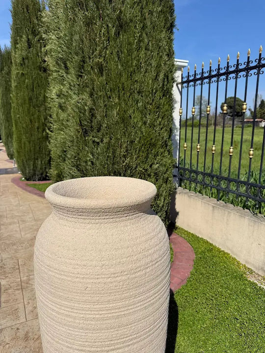 Dekorative Vase aus Polyurethan Beiges 36x36xH44cm