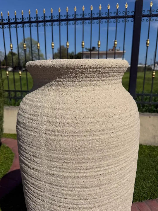 Dekorative Vase aus Polyurethan Beiges 36x36xH44cm